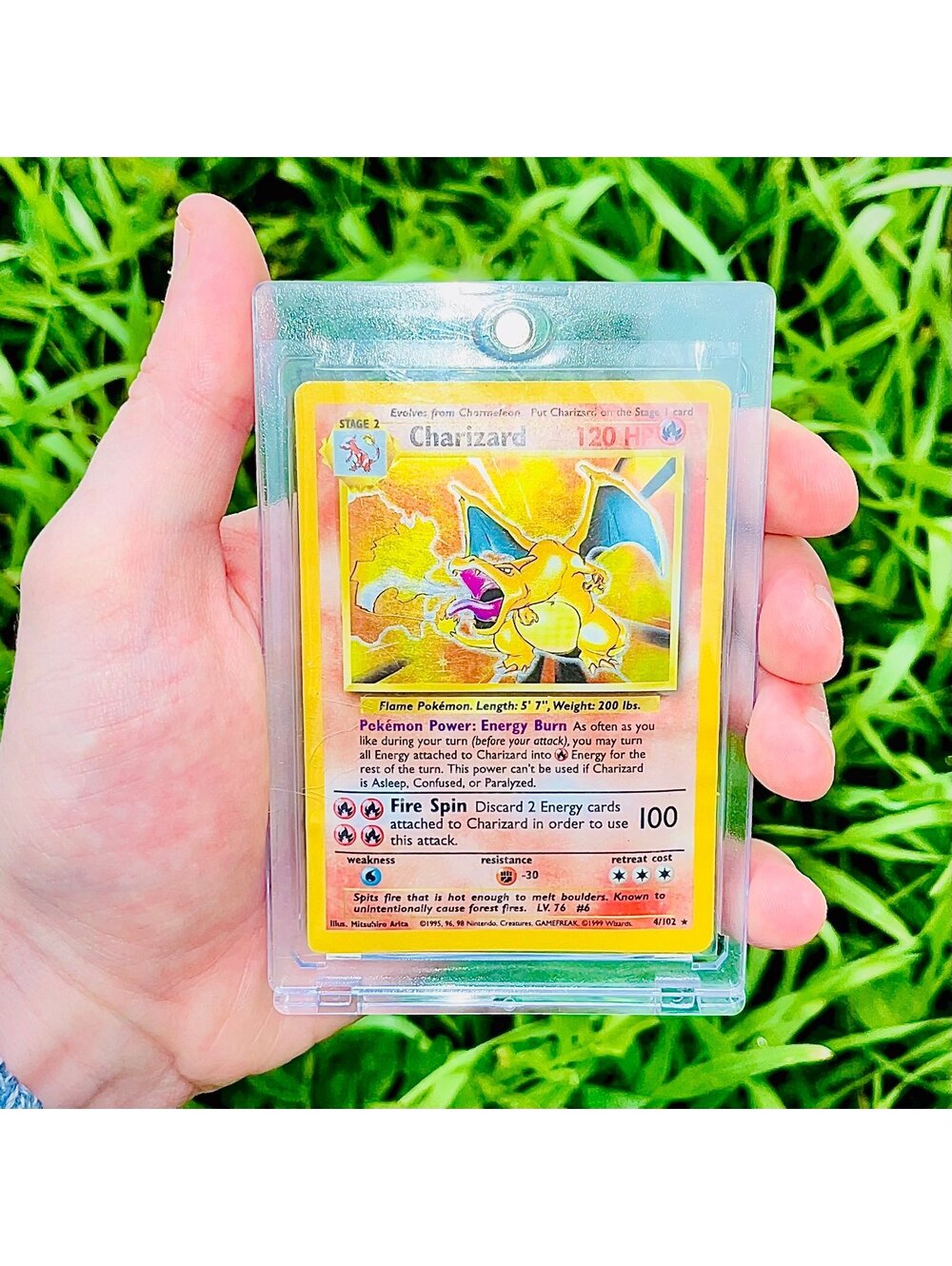 Pokemon Charizard Base Set Holo Unlimited MP WOTC